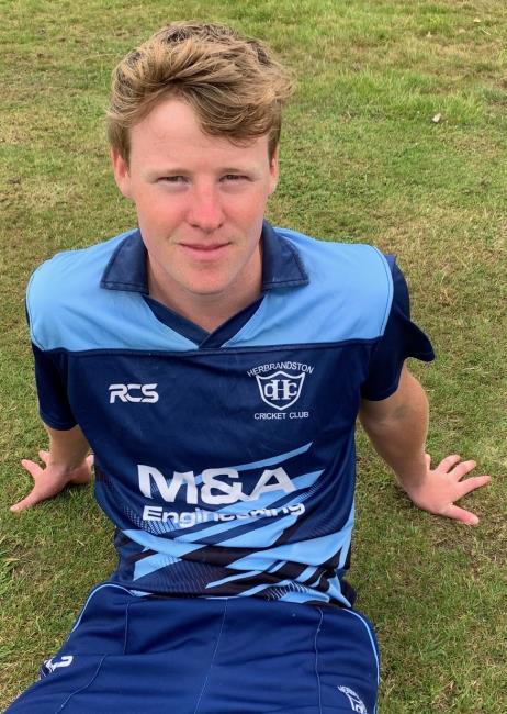 Harry Nicholas - top score and only seven runs conceded in his miserly four overs